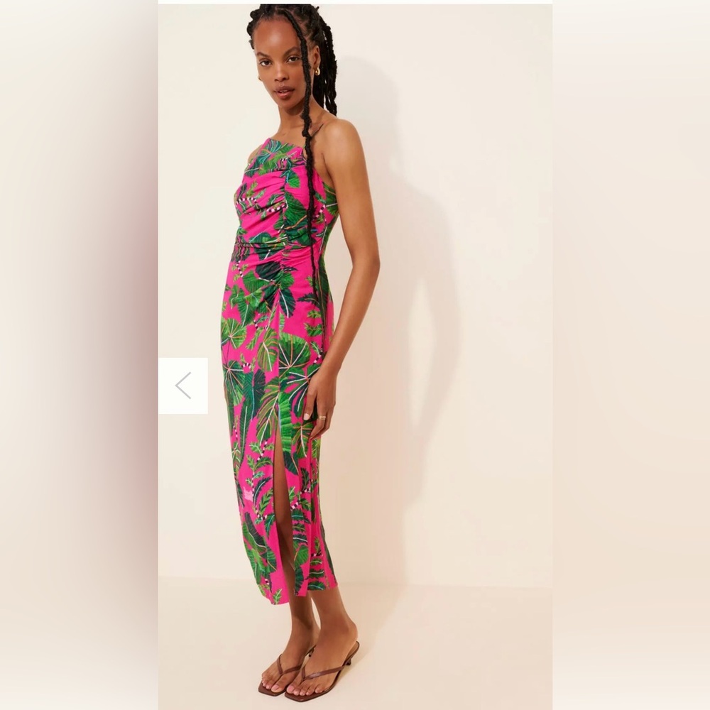 FARM Rio Leaves Midi Dress - Picture 2 of 5
